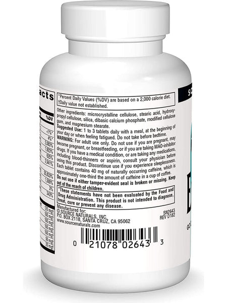Source Naturals, EnerVital®, 30 tablets