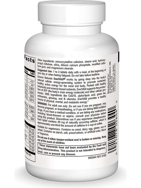 Source Naturals, EnerVital®, 60 tablets