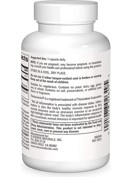 Source Naturals, Theracurmin® 600 mg, 30 vegetarian capsules