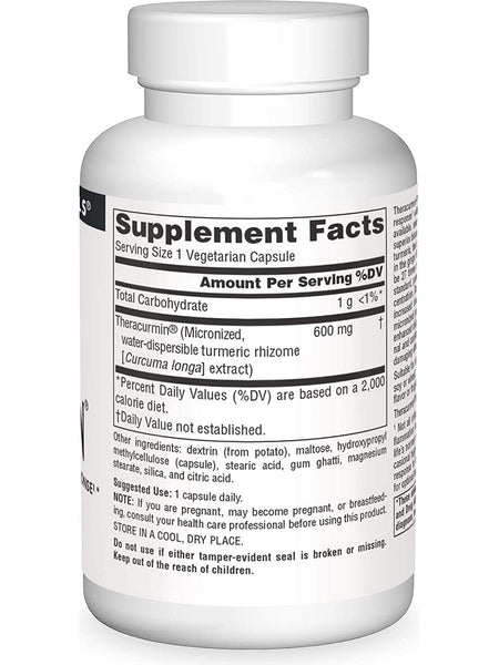 Source Naturals, Theracurmin® 600 mg, 60 vegetarian capsules