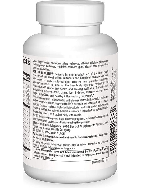 Source Naturals, Top 10 Healers®, 60 tablets