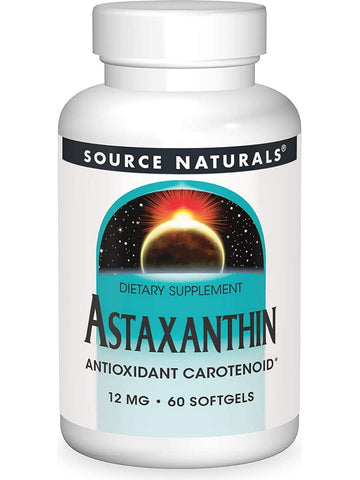 Source Naturals, Astaxanthin 12 mg, 60 softgels