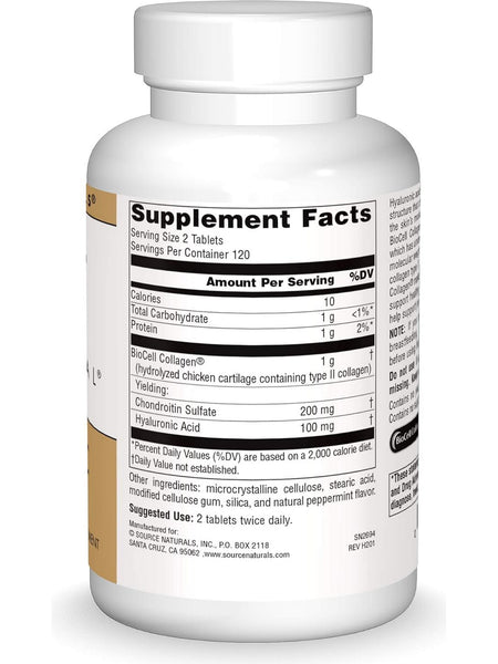 Source Naturals, Skin Eternal Hyaluronic Acid, 240 ct