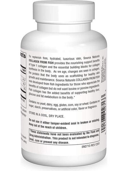 Source Naturals, Collagen From Fish, 120 tablets