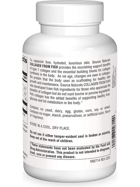 Source Naturals, Collagen From Fish, 240 tablets