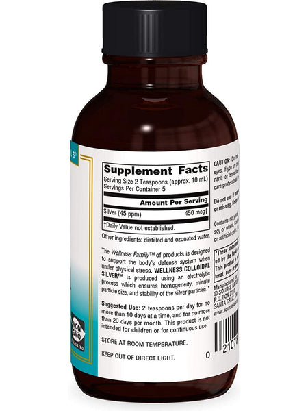 Source Naturals, Wellness Colloidal Silver™ 45 ppm, 2 fl oz