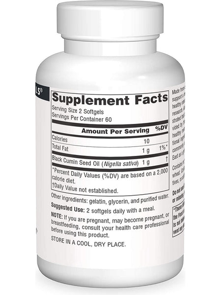 Source Naturals, Black Seed Oil 500 mg, 120 softgels