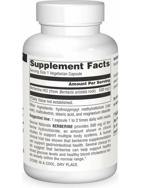Source Naturals, Berberine 500 mg, 120 vegetarian capsules
