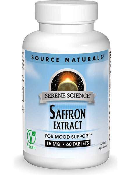 Source Naturals, Serene Science® Saffron Extract 15 mg, 60 tablets
