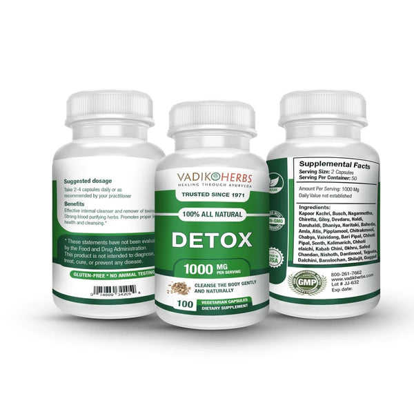 Vadik Herbs, Detox, 100 ct