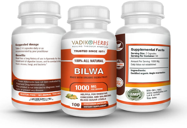 Vadik Herbs, Bilwa, 100 ct