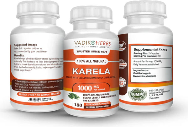 Vadik Herbs, Karela, 100 ct