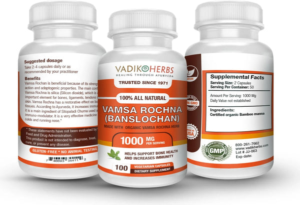 Vadik Herbs, Vamsa Rochna, 100 ct