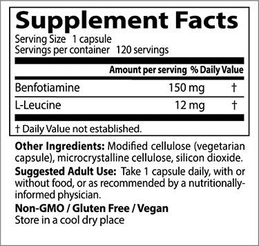 Doctor's Best, Benfotiamine 150, 150 mg, 120 veggie caps