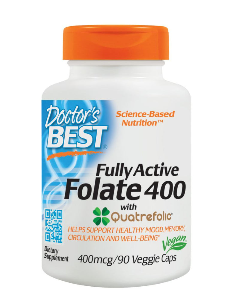 Best Fully Active Folate, 400mcg, 90 veggie caps, Doctor's Best