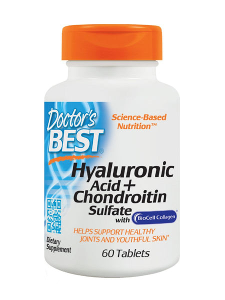Doctor's Best, Hyaluronic Acid with Chondroitin Sulfate, 60 tabs