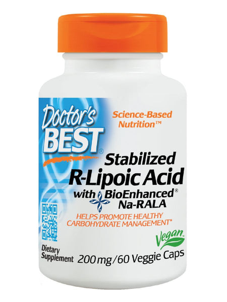 Doctor's Best, Stabilized R Lipoic Acid, 200 mg, 60 veggie caps