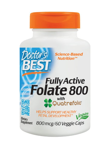 Doctor's Best, Folate, 800 mcg, 60 veggie caps