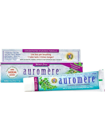 Herbal Toothpaste, Mint-Free, 4.16 oz, Auromere