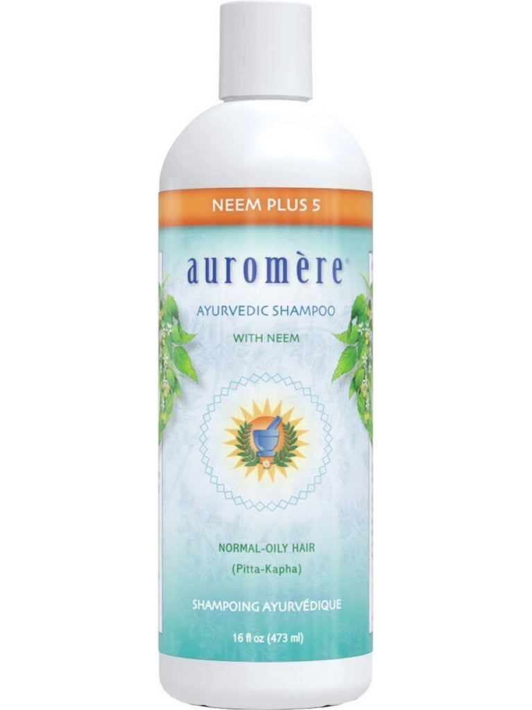 Neem Plus 5 Herb Shampoo, 16 oz, Auromere