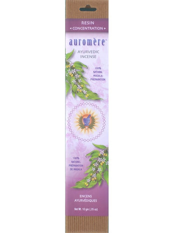 Auromere, Ayurvedic Incense Resin, 10 g, 10 sticks
