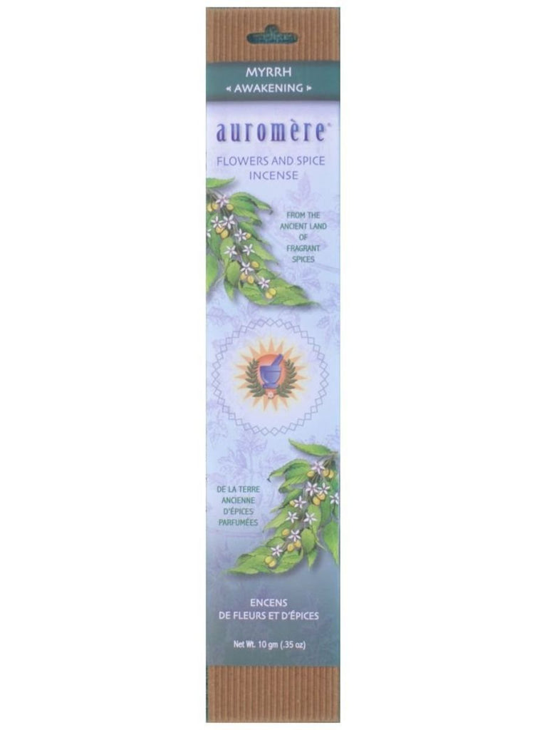 Auromere, Flowers & Spice Incense Myrrh, 10 g, 10 sticks
