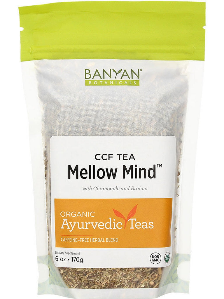 Banyan Botanicals, Mellow Mind™, CCF Tea With Chamomile And Brahmi, 6 oz