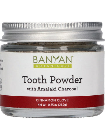 Banyan Botanicals, Tooth Powder With Amalaki Charcoal, Cinnamon Clove, 0.75 oz