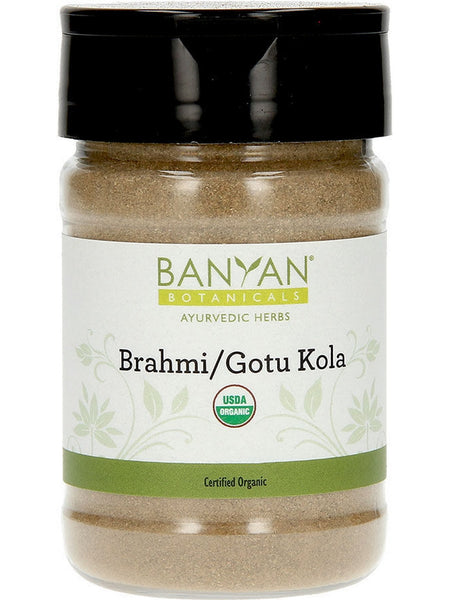 Banyan Botanicals, Brahmi/Gotu Kola Powder, spice jar