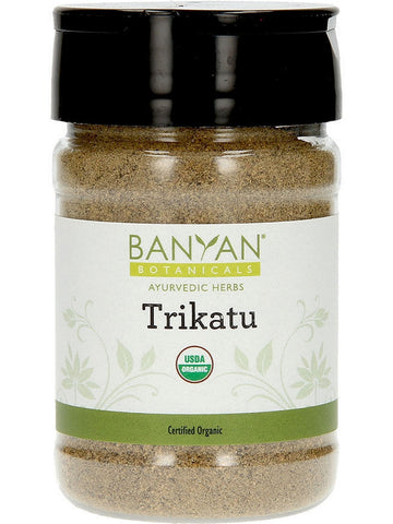 Banyan Botanicals, Trikatu Powder, spice jar