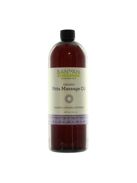Pitta Massage Oil, Organic, 34 fl oz, Banyan Botanicals