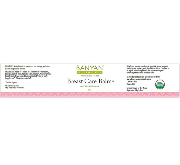 Banyan Botanicals, Breast Care Balm, 4 oz