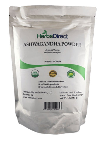 Ashwagandha Powder, Organic, 1 lb