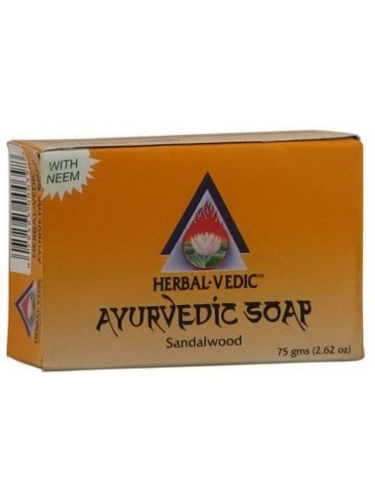Herbalvedic, Herbalvedic Sandalwood Soap, 75 g