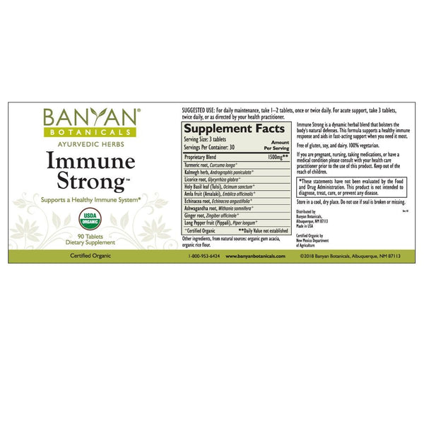 Banyan Botanicals, Immune Strong, 90 ct