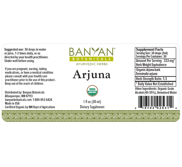 Banyan Botanicals, Arjuna, Liquid Extract, 1 fl oz