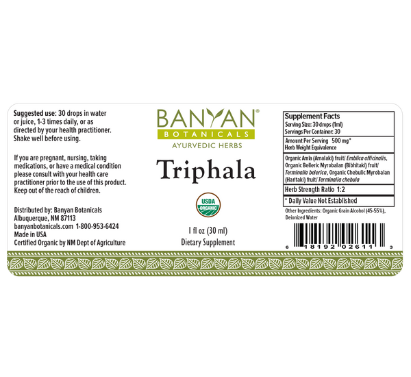 Banyan Botanicals, Triphala, Liquid Extract, 1 fl oz