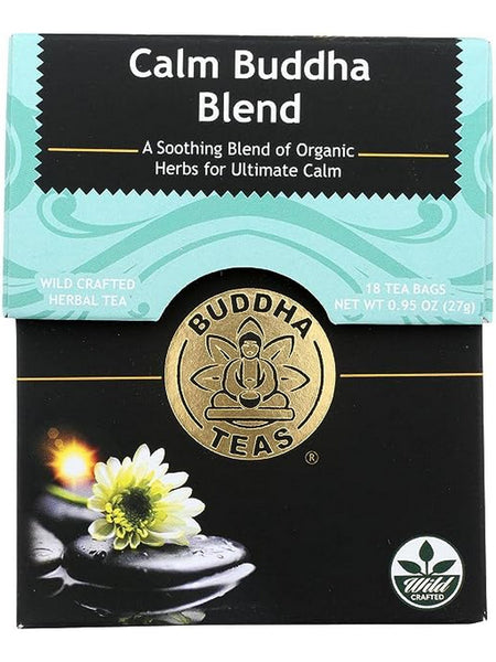 ** 12 PACK ** Buddha Teas, Calm Buddha Blend, 18 Tea Bags
