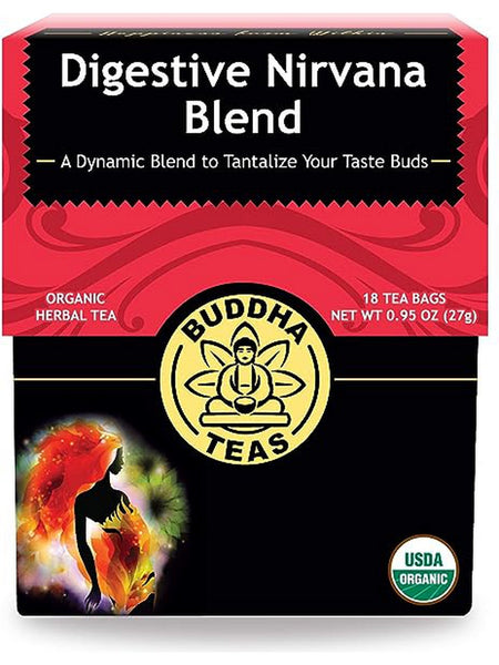 ** 12 PACK ** Buddha Teas, Digestive Nirvana Blend, 18 Tea Bags