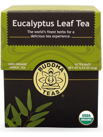 ** 12 PACK ** Buddha Teas, Eucalyptus Leaf Tea, 18 Tea Bags