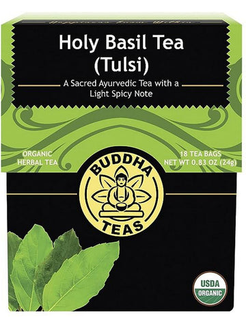 ** 12 PACK ** Buddha Teas, Holy Basil Tea (Tulsi), 18 Tea Bags