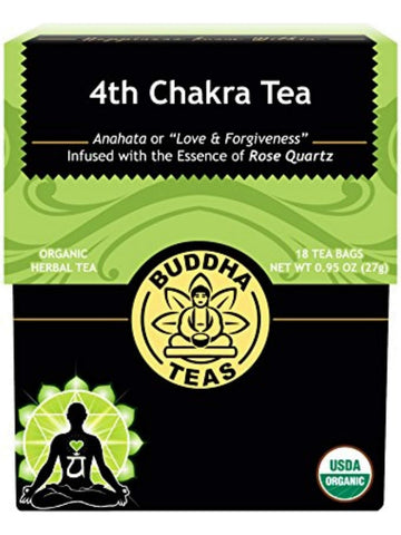 ** 12 PACK ** Buddha Teas, 4th Chakra Tea, 18 Tea Bags