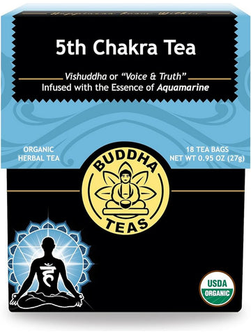 ** 12 PACK ** Buddha Teas, 5th Chakra Tea, 18 Tea Bags