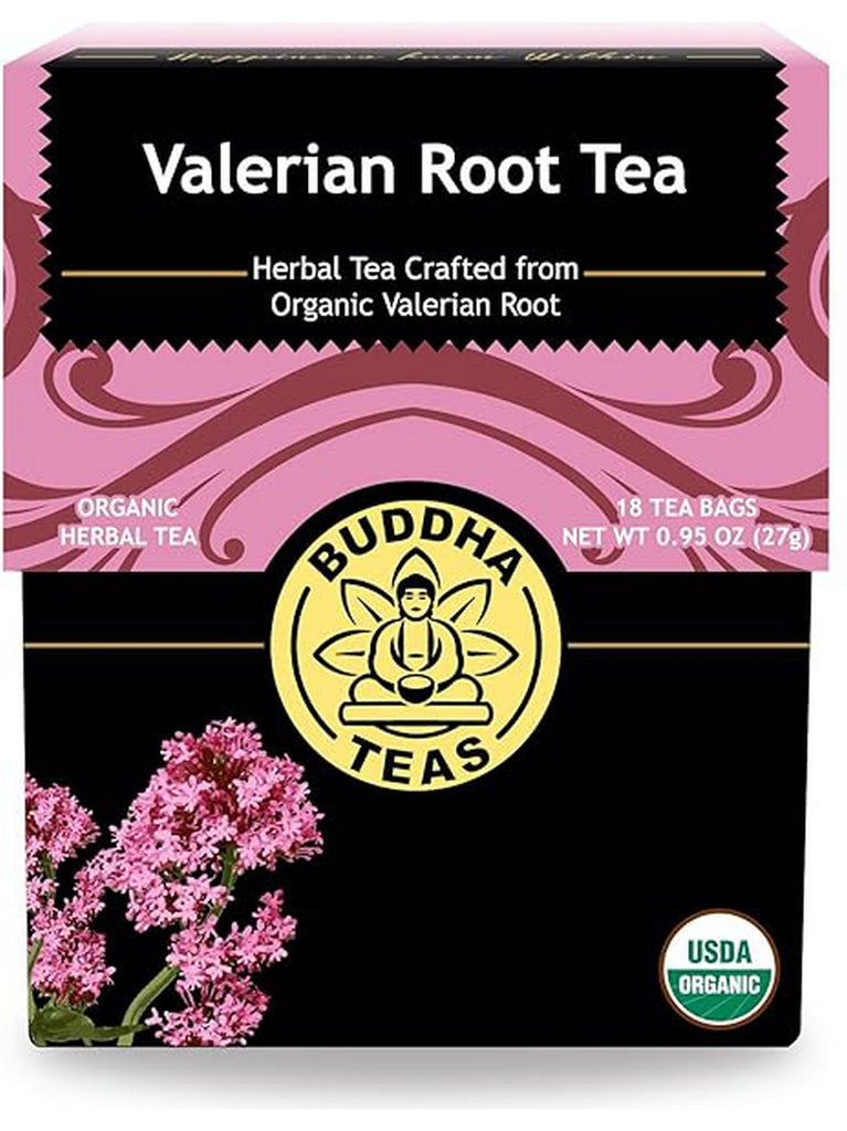 ** 12 PACK ** Buddha Teas, Valerian Root Tea, 18 Tea Bags