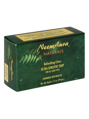 Neem Ultra-Sensitive Soap Lavender/Oatmeal (Normal to Dry Skin), 1 bar, Neem Aura