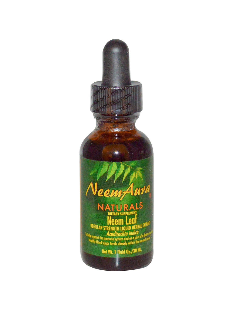 Neem Leaf Extract Regular Strength Organic, 1 oz, Neem Aura