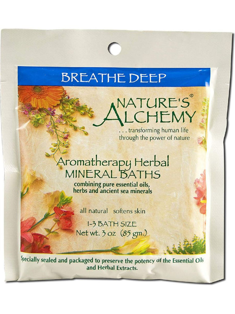 Nature's Alchemy, Breathe Deep Aromatherapy Mineral Bath, 3 oz