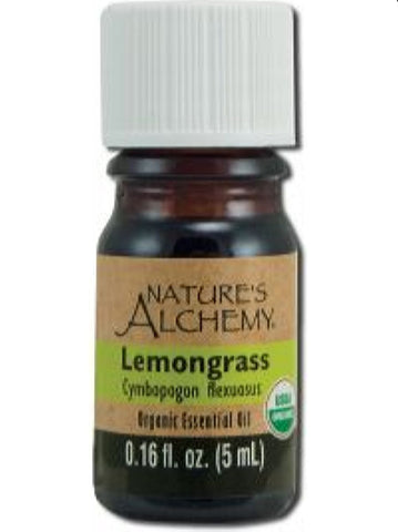 Nature's Alchemy, Lemongrass Organic Essential Oil, 5 ml