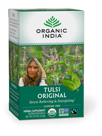 Tulsi Original Tea (Caffeine Free), 18 ct, Organic India