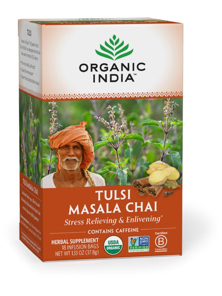 Tulsi Masala Chai Tea, 18 ct, Organic India
